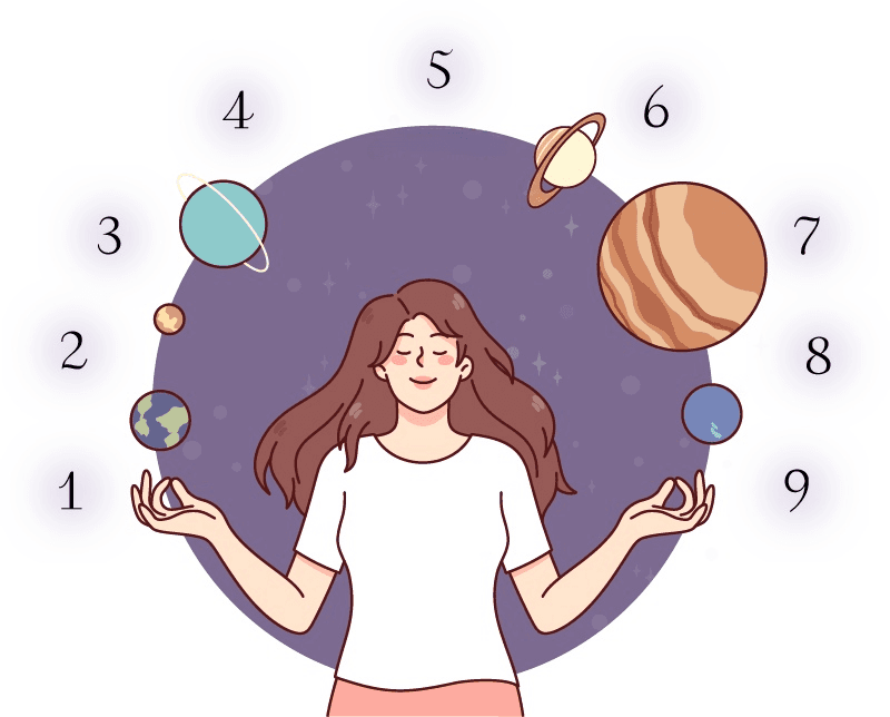 Numerology and astrology API data visualization for prediction and analysis dashboard